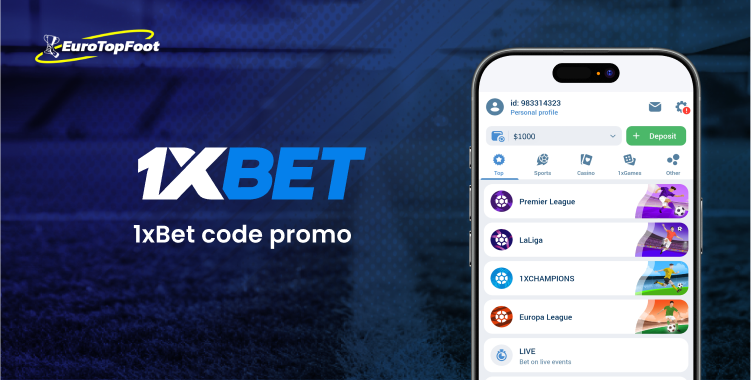 1xbet code promo - 1xbet Eurotopfoot